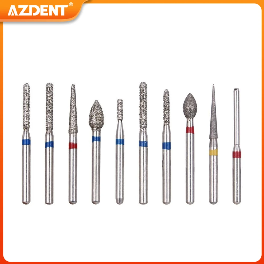 Dental Diamond Burs FG Drill AZDENT Plishers for High Speed Handpiece Polishing Dentistry Tools