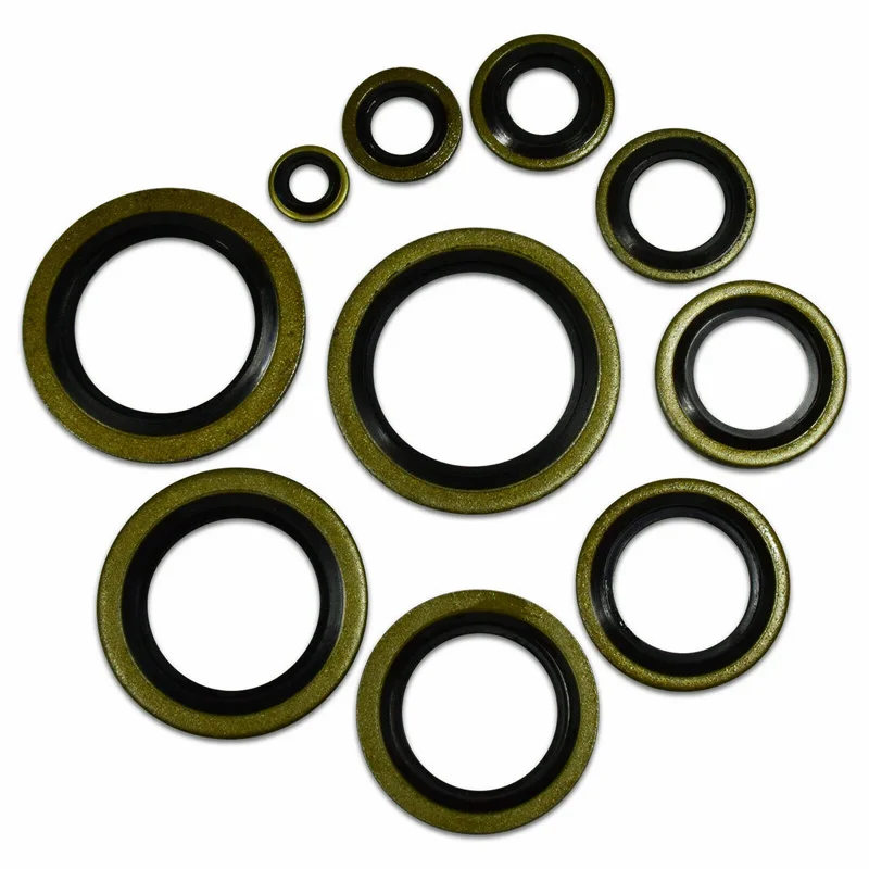 Combined Gasket Skeleton Oil Seal Carbon Steel Nitrile JB982-77 Metal Rubber 3-65mm Oil Drain Plug Gasket M6/M8/M10/M20-M65