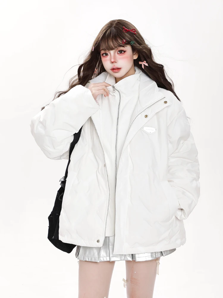 

Women's Loose Fit Lightweight Du down Jaet Quilted Cotton Coat Winter Outerwear Sli Commute Design Warmth