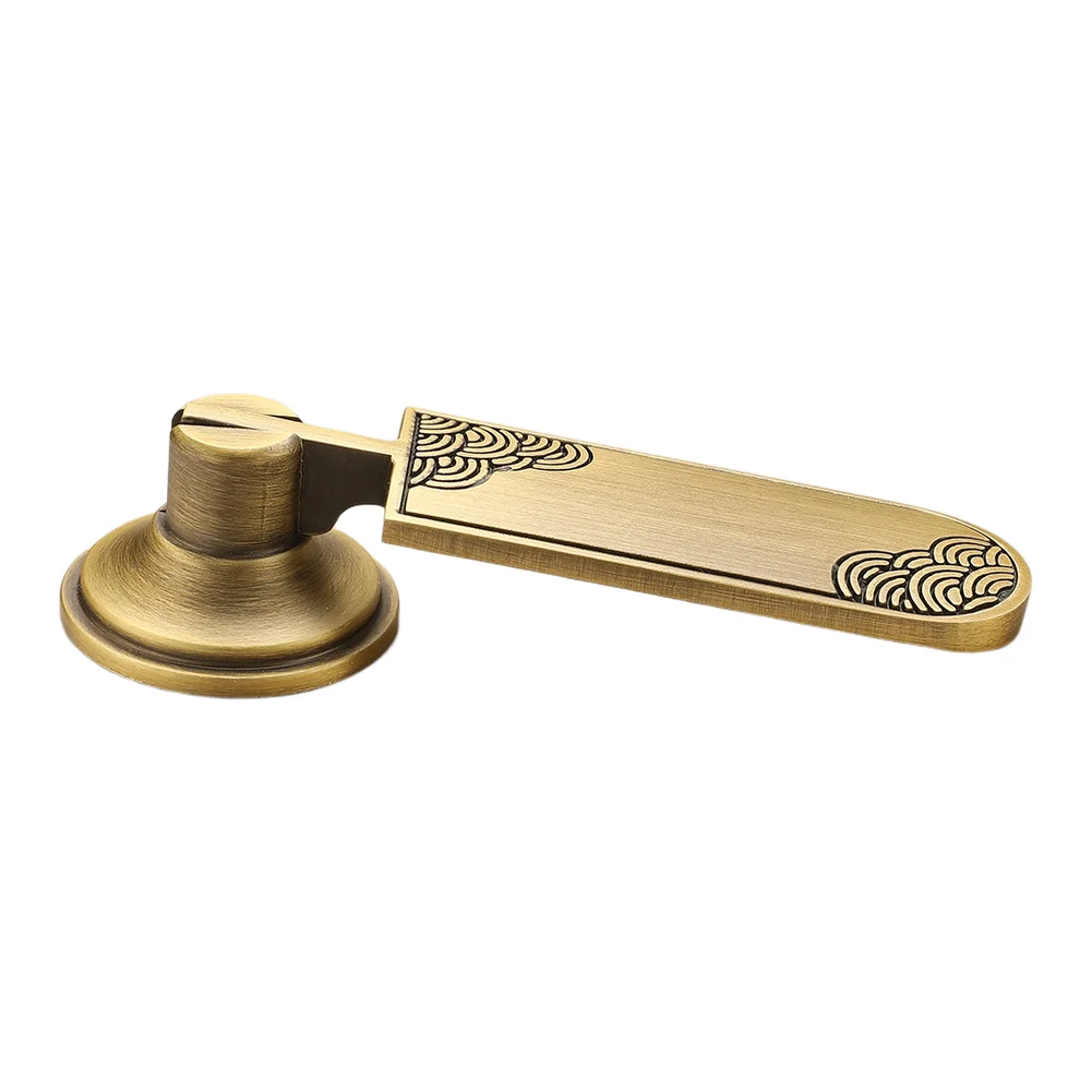 Chinese Style Brass Cabinet Handle Single Hole Drawer Pull For Kitchen Wardrobe Furniture Hardware Copper Gold Bronze