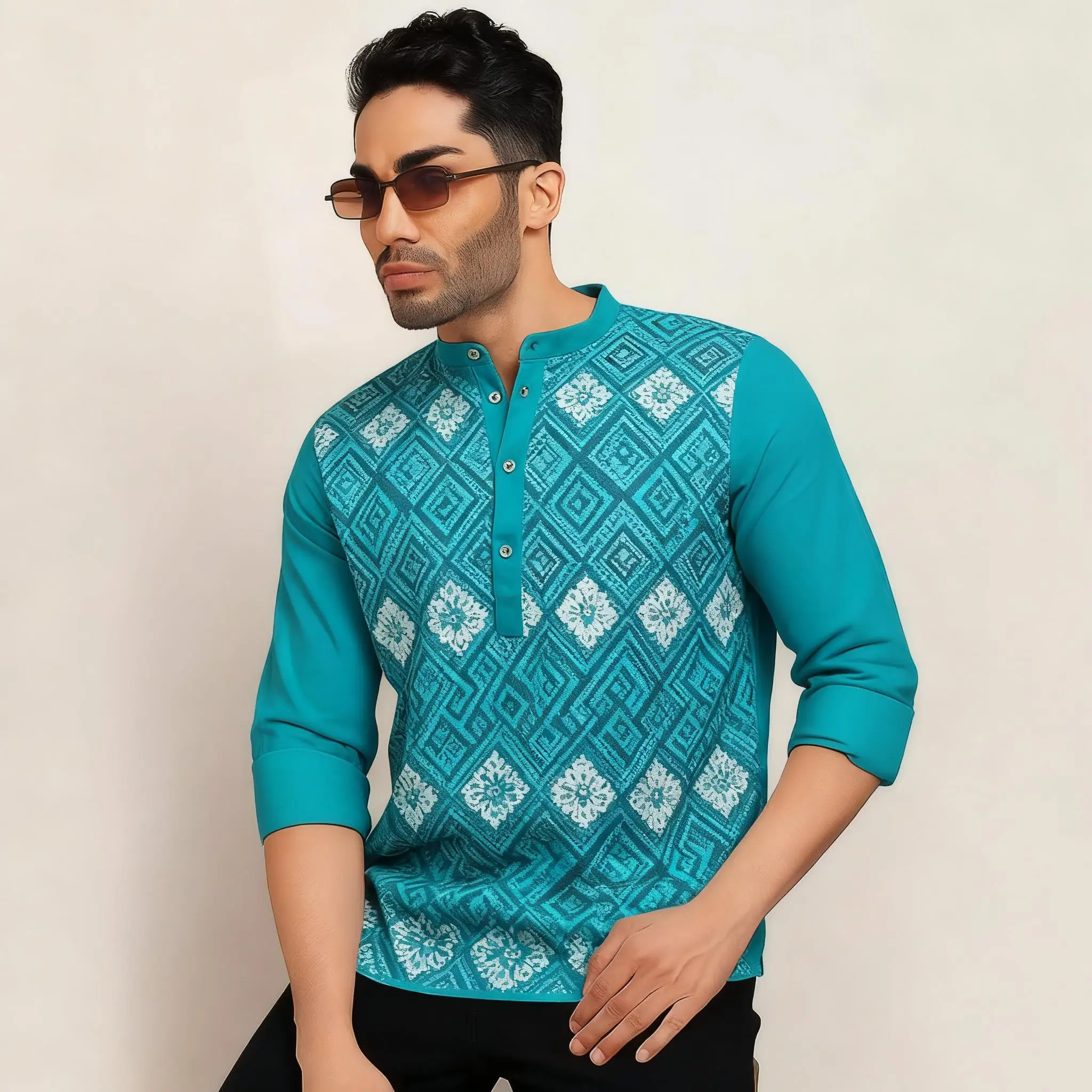 عباية رجالي ثوب عربية على الطراز الوطني هينلي بنطاقات عادي قمصان رجالية مسلمة 2026 ثوب هاراجوكو الشرق الأوسط