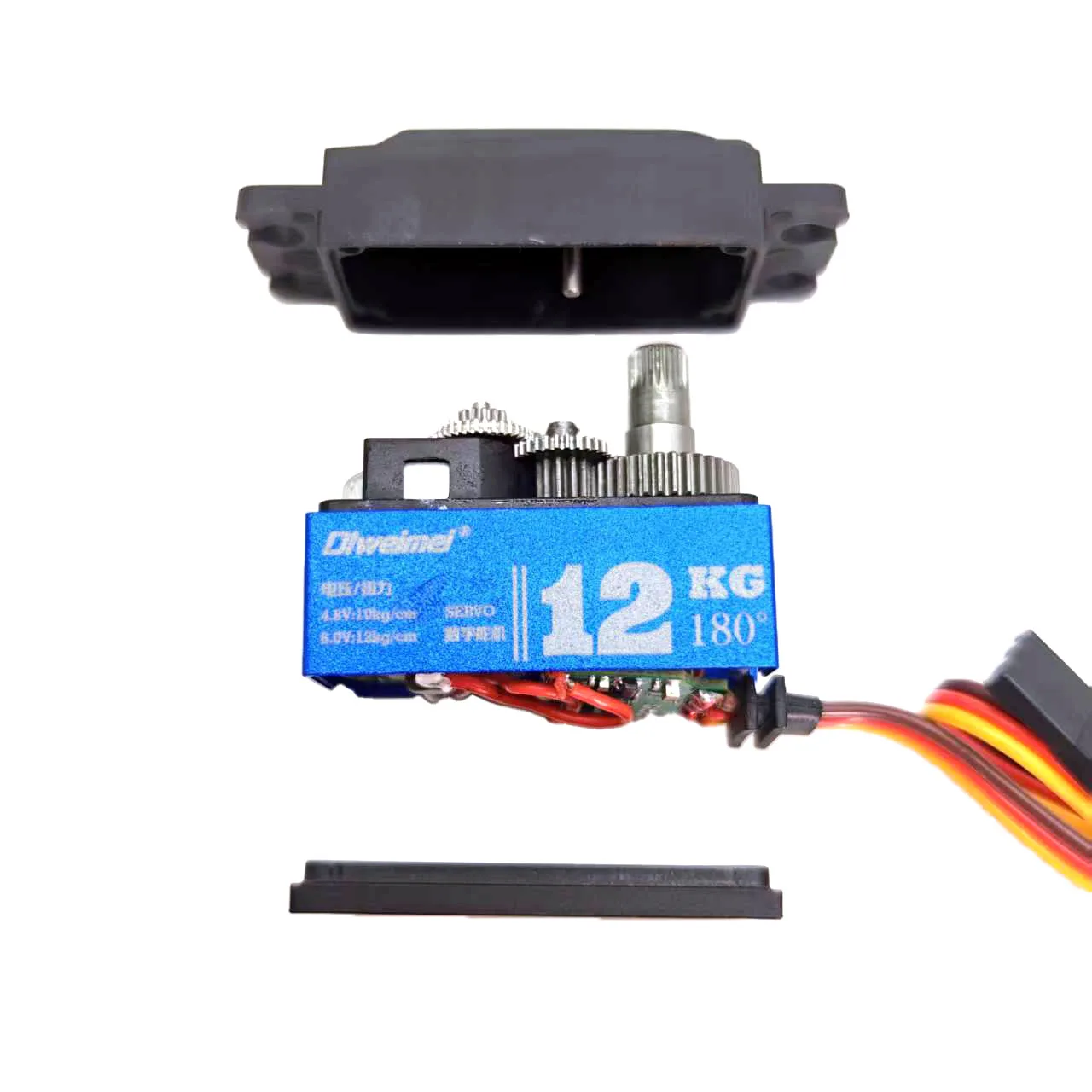 Servomotore a coppia elevata da 12 kg con ingranaggio metallico - Servo digitale per robot RC/auto/barca/sistema di controllo aereo