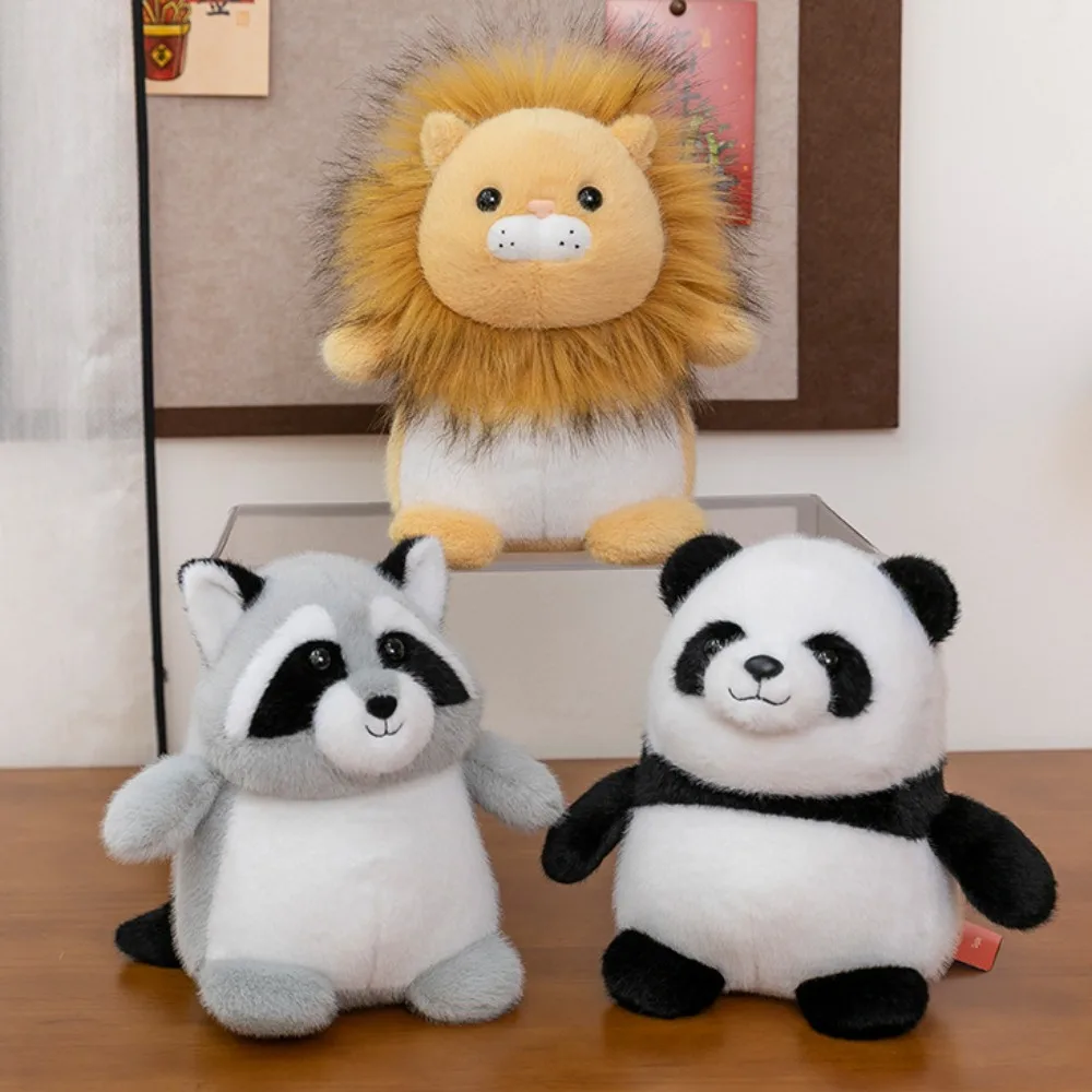

Lion Little Animal Plush Toy Raccoon Frog Stuffed Animals Doll Monkey Soft Panda Plush Doll Kids Holiday Gifts