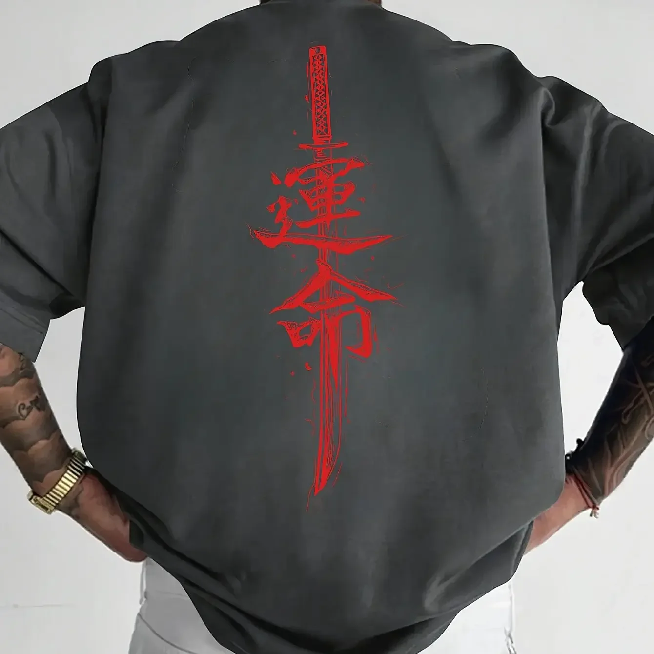 New Men's Casual T-shirt Japanese 