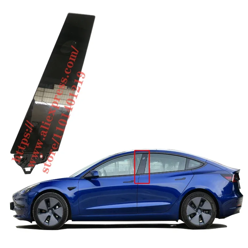 B-pillar Exterior Trim Panel with Camera for Tesla Model 3