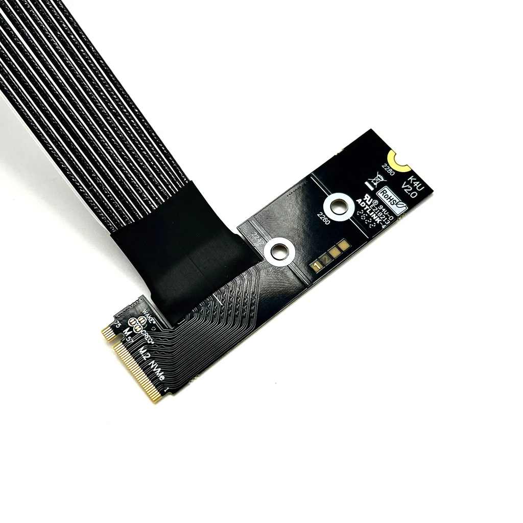 For M.2 NVMe Key M to PCIe X16 Riser Cable PCIe5.0 X4 Gen5 128Gbps for RTX50 RX90xx External Graphics Card GPU Extension Cable