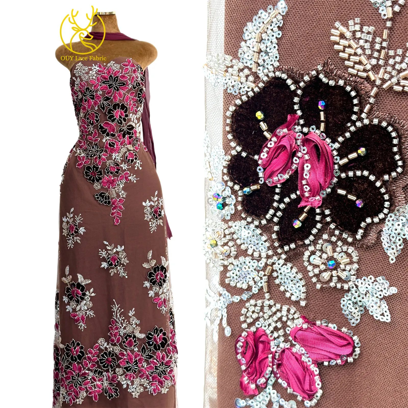 Neues Design 3D Nigerianischer – Embroidery Design 3D Bewertung und Preis