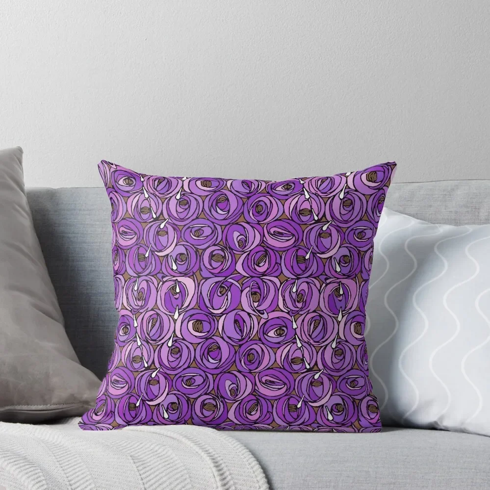 Charles Rennie Mackintosh Roses and teardrops edited 8. Throw Pillow Cushion Cover Couch Cushions pillow