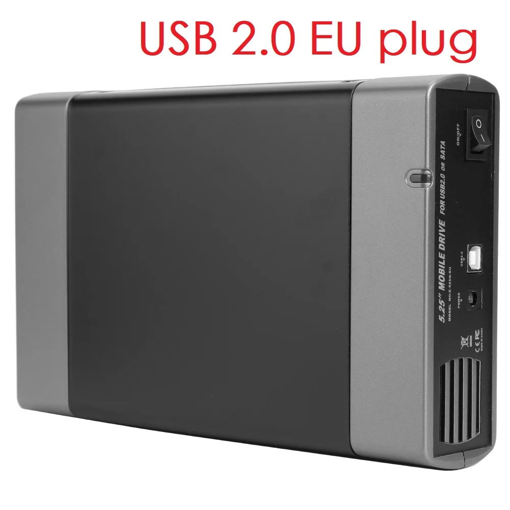 5.25 بوصة USB 3.0 SATA محرك الأقراص الضوئية الخارجية الضميمة صندوق محول لنظام التشغيل Windows 7 لأجهزة Mac PC #1