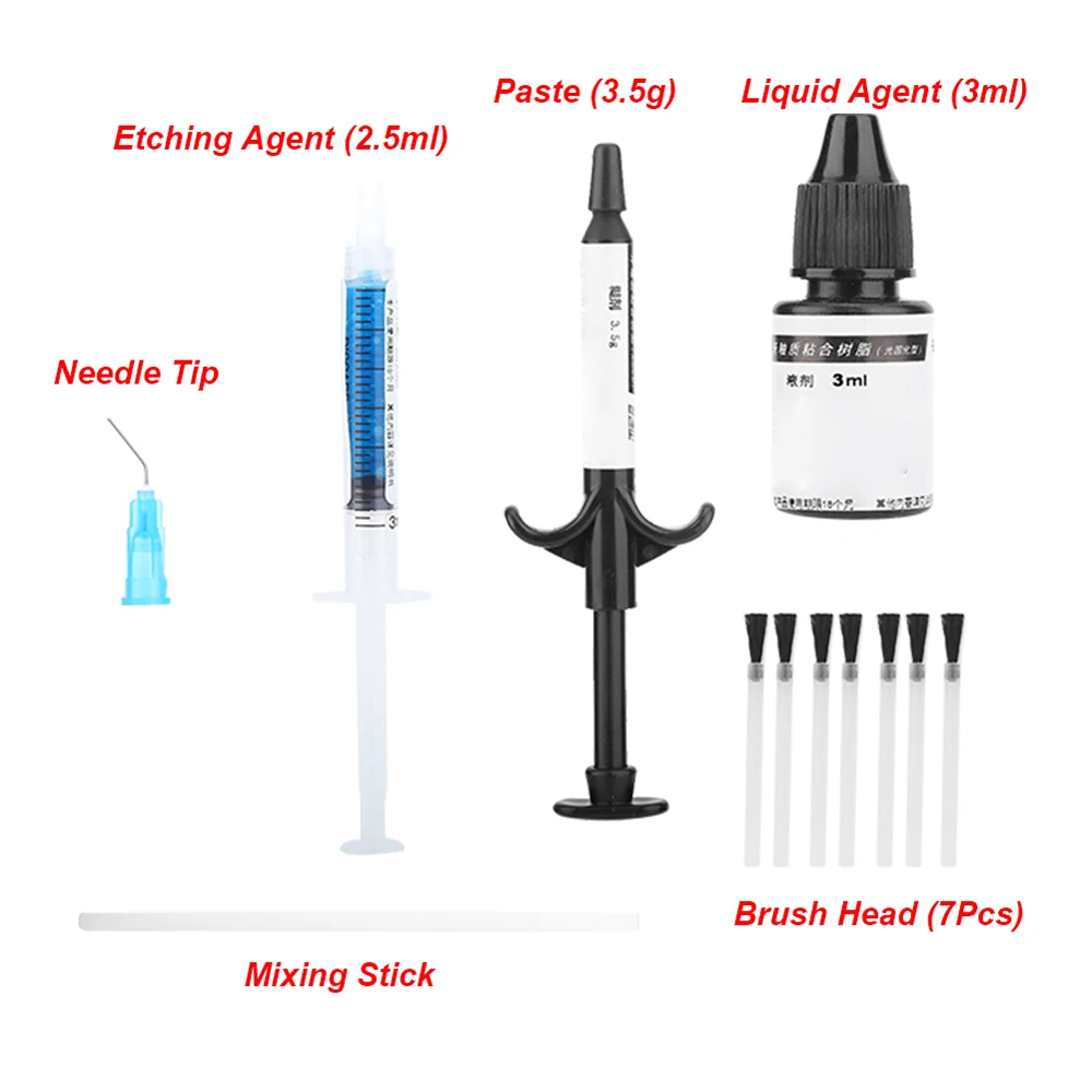 Dental Orthodontic Adhesive Light Cure Braces Glue Kit Paste Ortho Direct Bonding System Blue Glue For Brackets Ortodoncia Tools