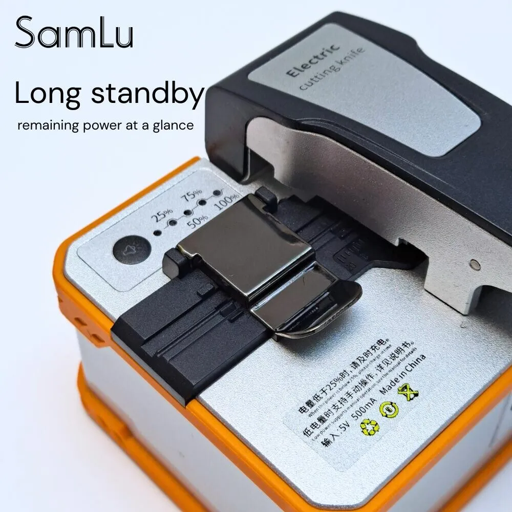 High-Precision Q1S Fully Automatic Fiber Optic Cleaver  Electric Rechargeable Optic Cable Cutter Ftth Optical Fiber Cleaver