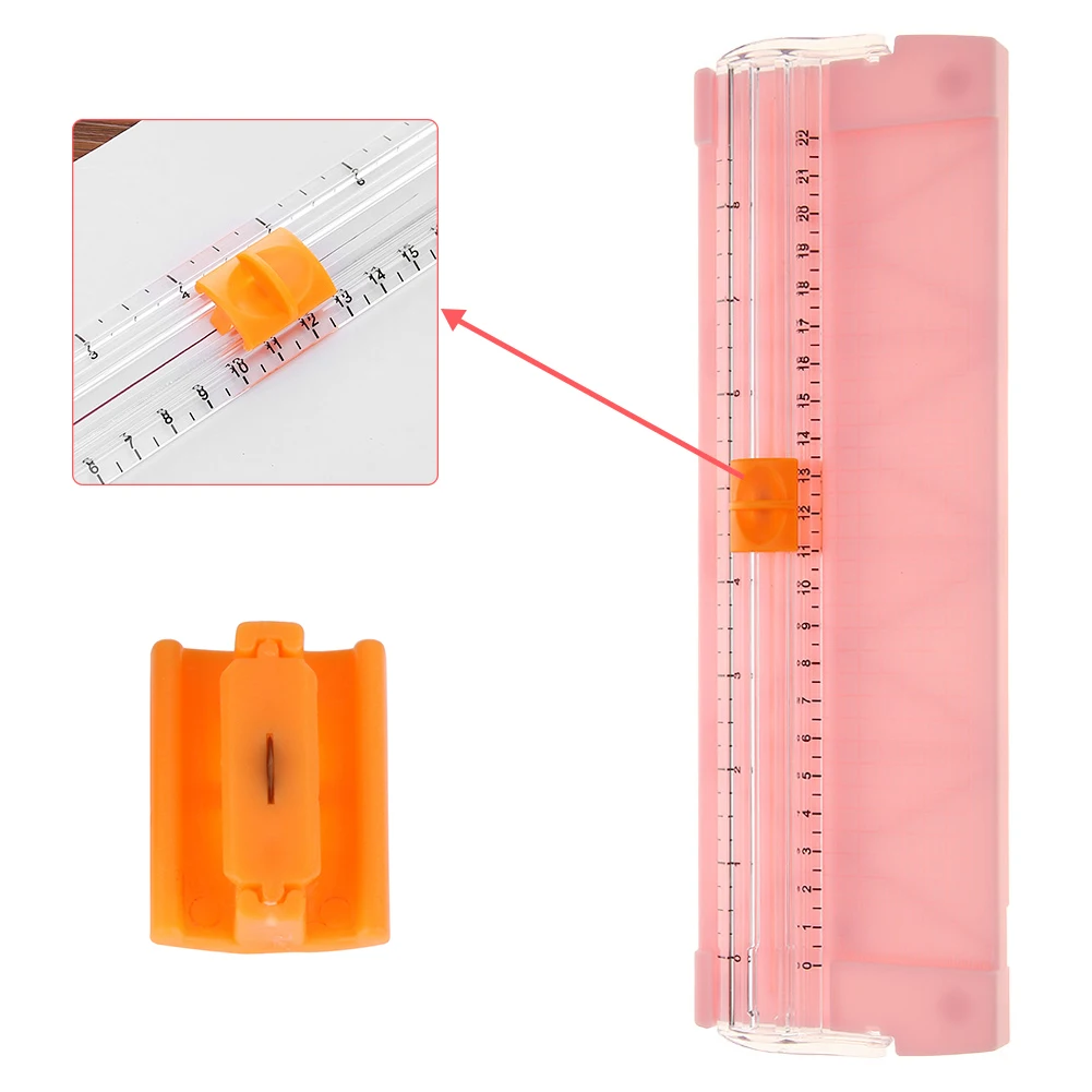 1-10pcs Paper Cutter A4 A5 Paper Cutting Guillotine Replacement Blades Cutter with Pull-out Ruler for Photo Trimmers Scrapbook