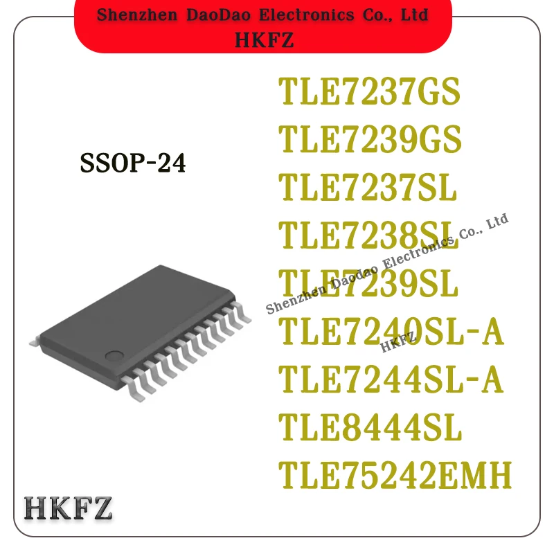 

TLE7237GS TLE7239GS TLE7237SL TLE7238SL TLE7239SL TLE7240SL-A TLE7244SL-A TLE8444SL TLE75242EMH IC MCU Chip SSOP-24