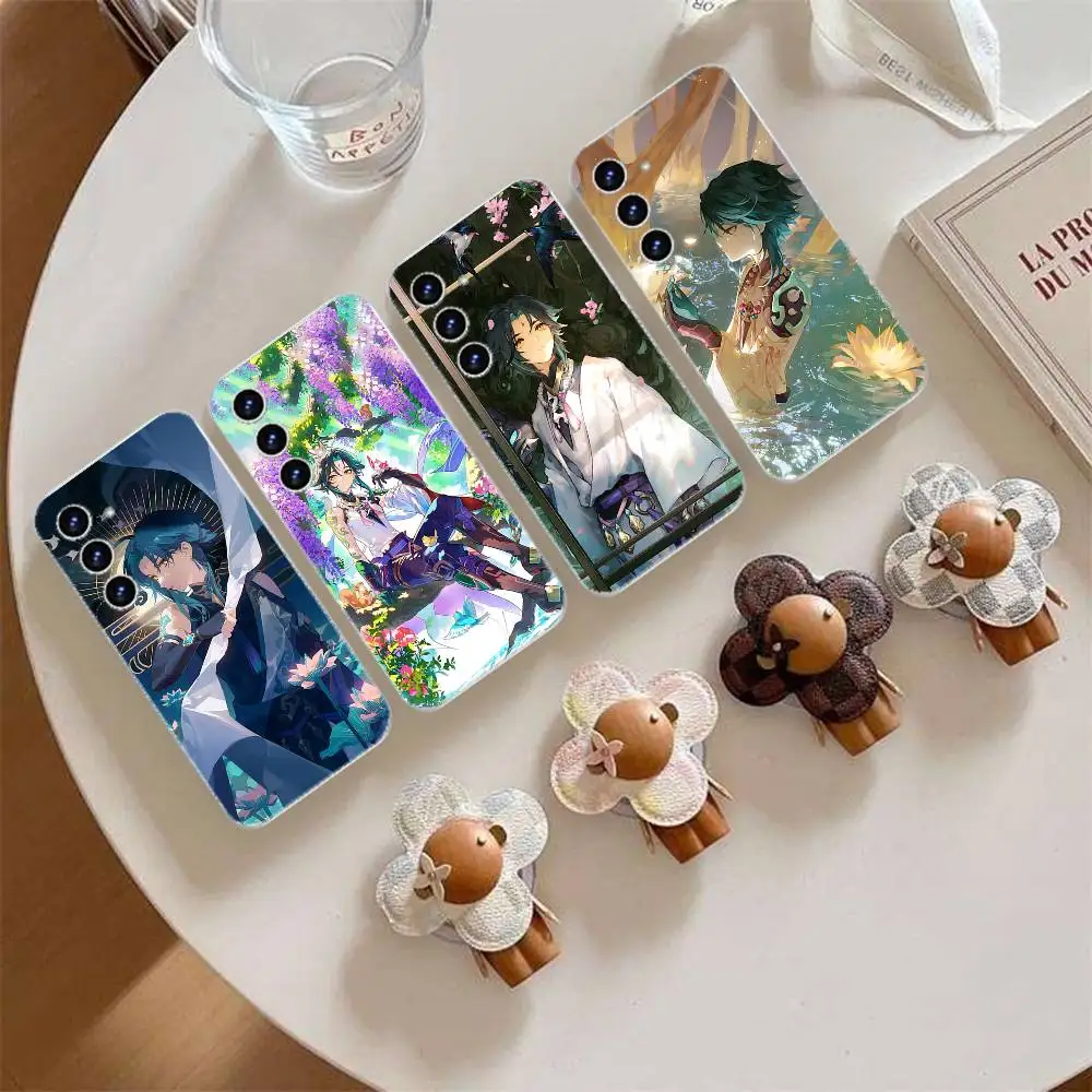 

Game Character X-Xiao Phone Case For Samsung Galaxy A52 A12 A51 S21 Edge S22ULTRA S23 S24 S25LITE Plus Ultra Transparent Cover