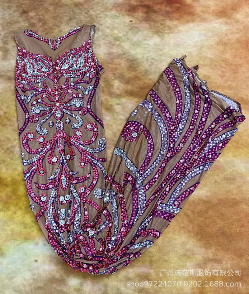 Di lusso Strass Temperamento Vita Gonna a coda di pesce Modello adulto Passerella Abito alla moda Banchetto Host Abito da sera Vestido Gala Luxo