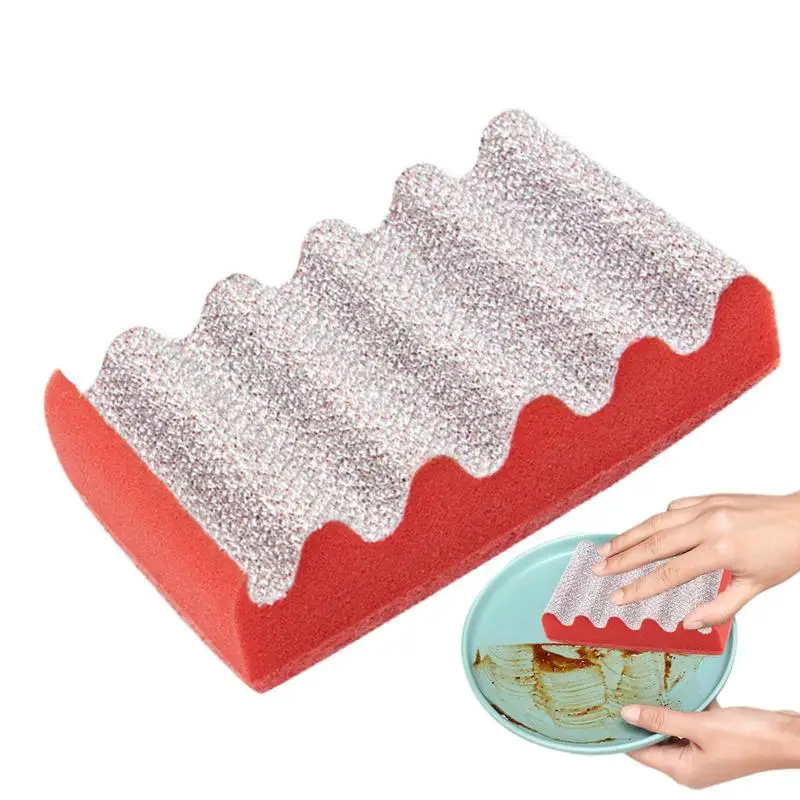 grill cleaning brush Barbecue Grill Brush Sponge ulti-layer Scouring Pad Mesh Grill Scrubber Sponge Outdoor Grill Accessories