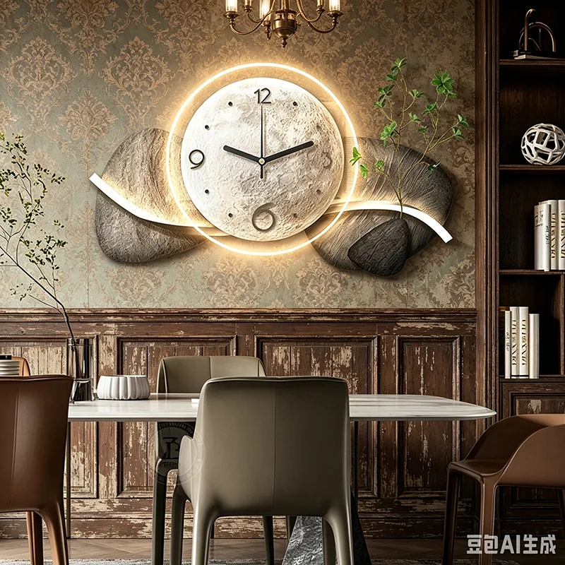 Irregular Lounge Clock Wall Large Size Decoration Living Room Universal Wall Clocks Art Mural Horloge Murale Salon Furniture
