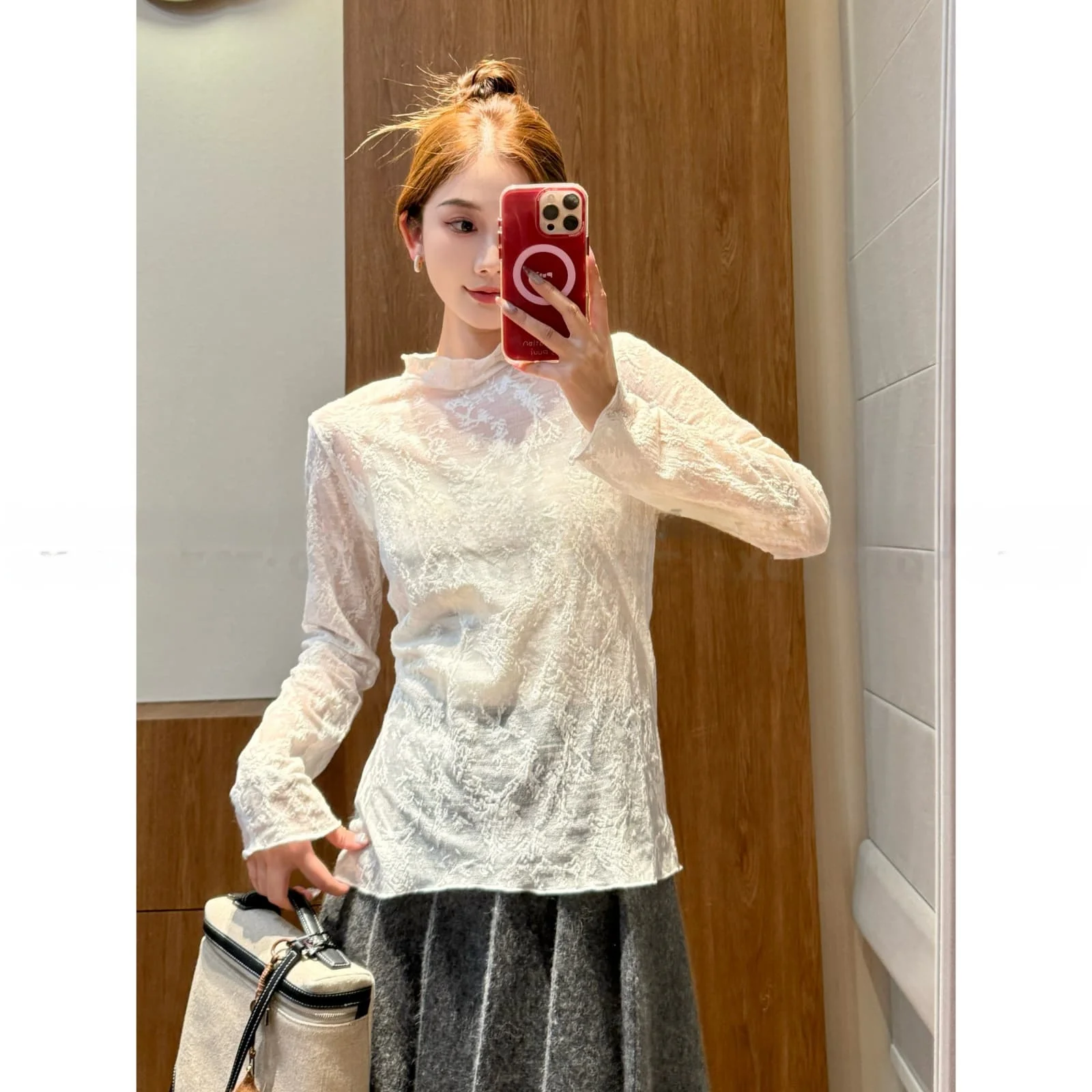 

Женское льняное платье Xie с кружевной отделкой, свободного кроя, универсальный дизайн, осень-зима, с длинными рукавами, средней длины