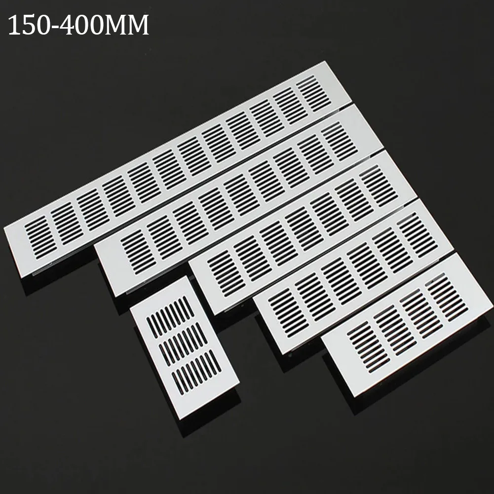 1pc 150mm Aluminium Rectangular Cabinet Wardrobe Air Vent Grille Ventilation-Cover Home Improvement Ventilation Grille