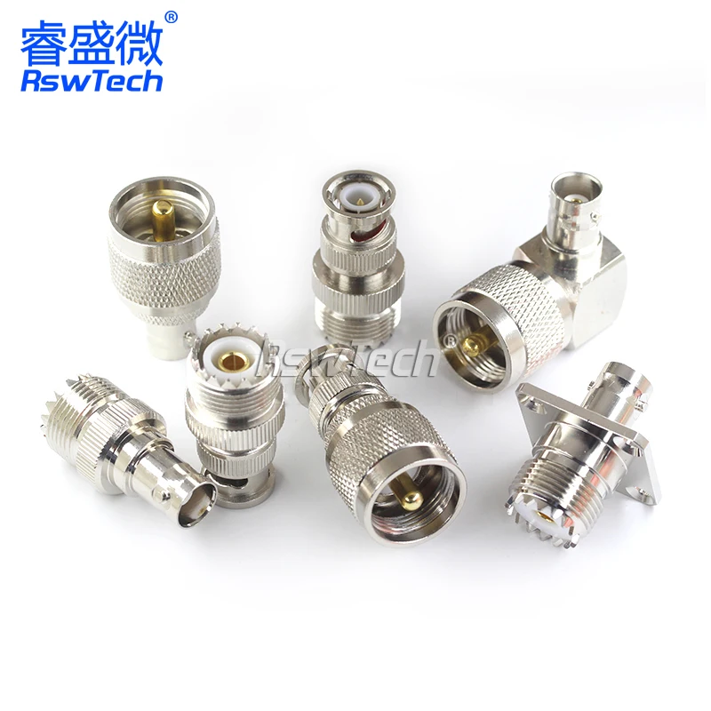 BNC-UHF-JK/JJ/KK/KJ/KKF/KJF Male to Female Straight Elbow L Type RF Coaxial Connector Adapter