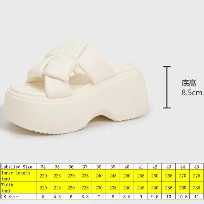 Fujin 8.5cm New Microfiber Synthetic Leather 2024 Women Sandal Slippers Pumps Platform Wedge Flats Summer Peep Toe Fashion Shoes