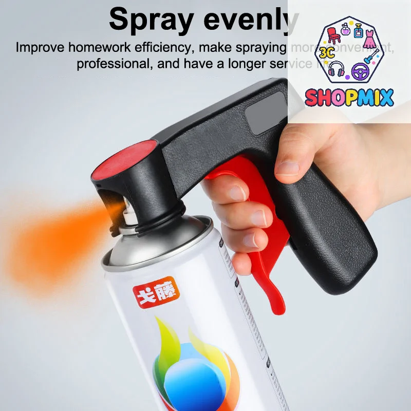 1 قطعة من مقبض طلاء الرش البلاستيكي المحمول، مسدس رش يدوي عالمي قابل لإعادة الاستخدام لتغيير لون السيارة #1