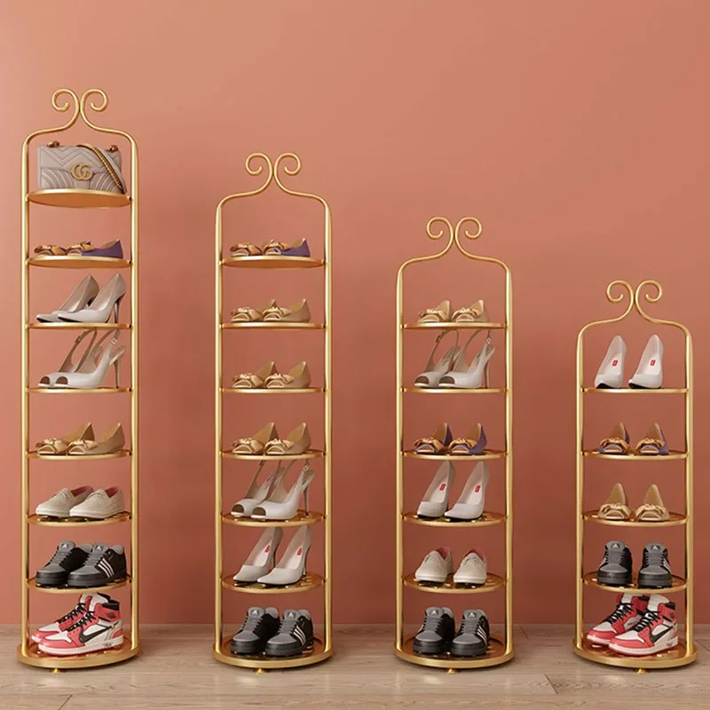 Shoes Closet Stand Shoes Organizers Multi Layered Shoe Rack Nordic Metal Vertical Space-saving Cabinet Ultra Thin Shoes Wardrobe