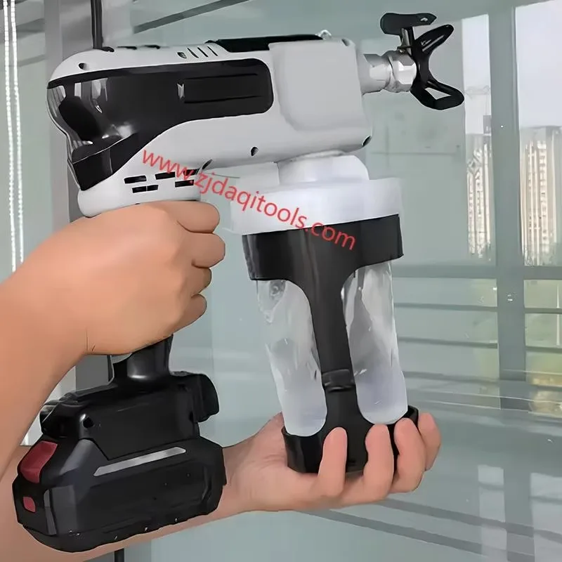 Wall Paint Spray Gun New 400W Brushless Motor Soft Material Hopper Handheld Electric High-quality DIY Painting Tool