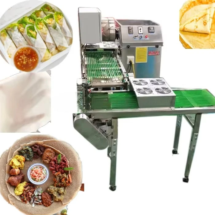 Injection Machine Packaging Spring Rolling Machine, Pancake Making Samosa Sheet Making Machine