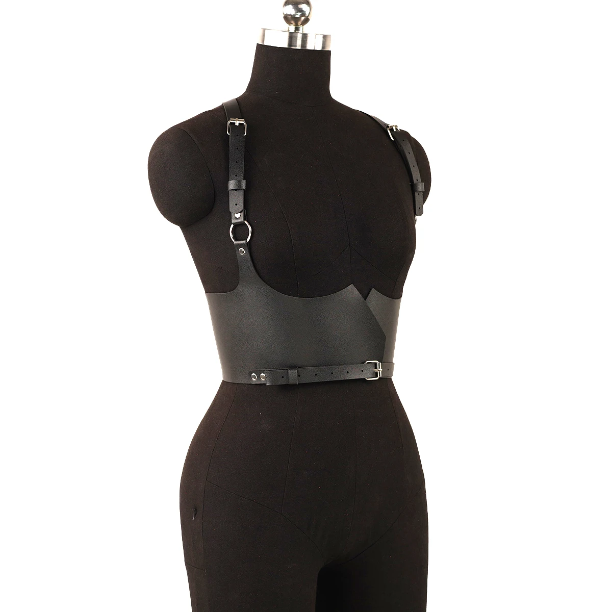 Women Fashion Belt Street Style Corsets Waist-to-Shoulder Leather Body Harness Wide Belt Suspenders Goth Clothing Accessories