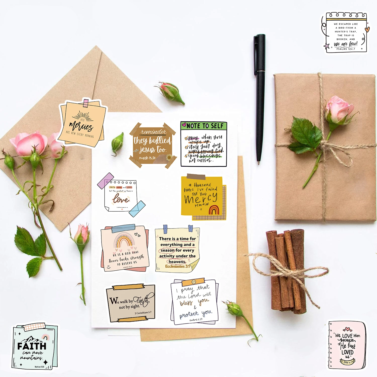 50PCS Note Landscape Sticker Skateboard Exquisite Scrapbook Phone Creative Motorcycle Scrapbook Luggage Decorate Luggage Decorat