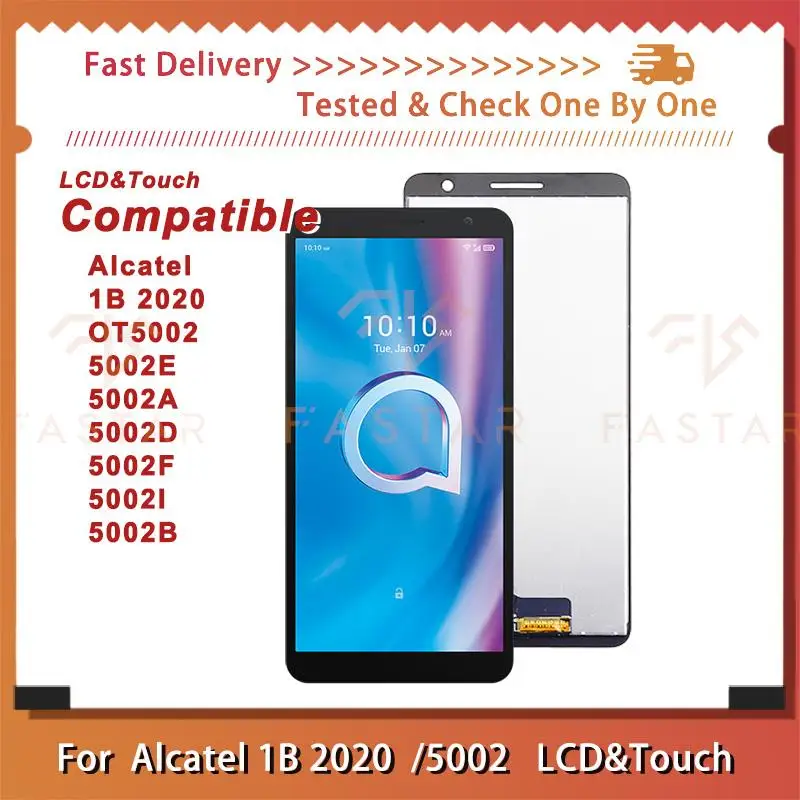 

5.5"Tested For Alcatel 1B 2020 5002D LCD Display Touch Digitizer Assembly replacement Screen 5002 B/E/A/F/I/M/X/S 1B2020 lcd