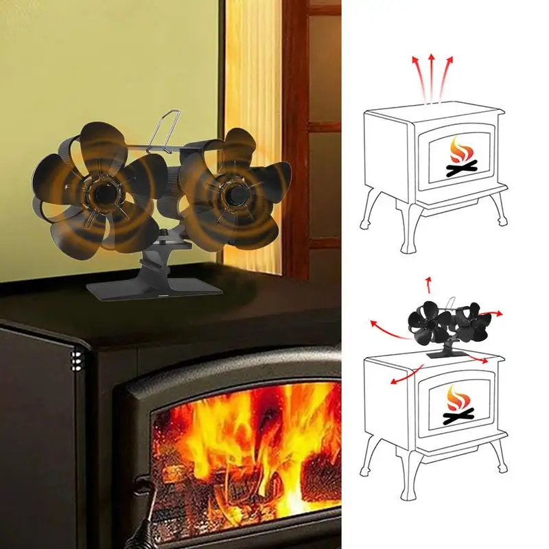 

Wood Stove Fan High Quality Material Energy Saving Design Stove Fan Overheating Protection Quiet Operation Stove Fan For Home