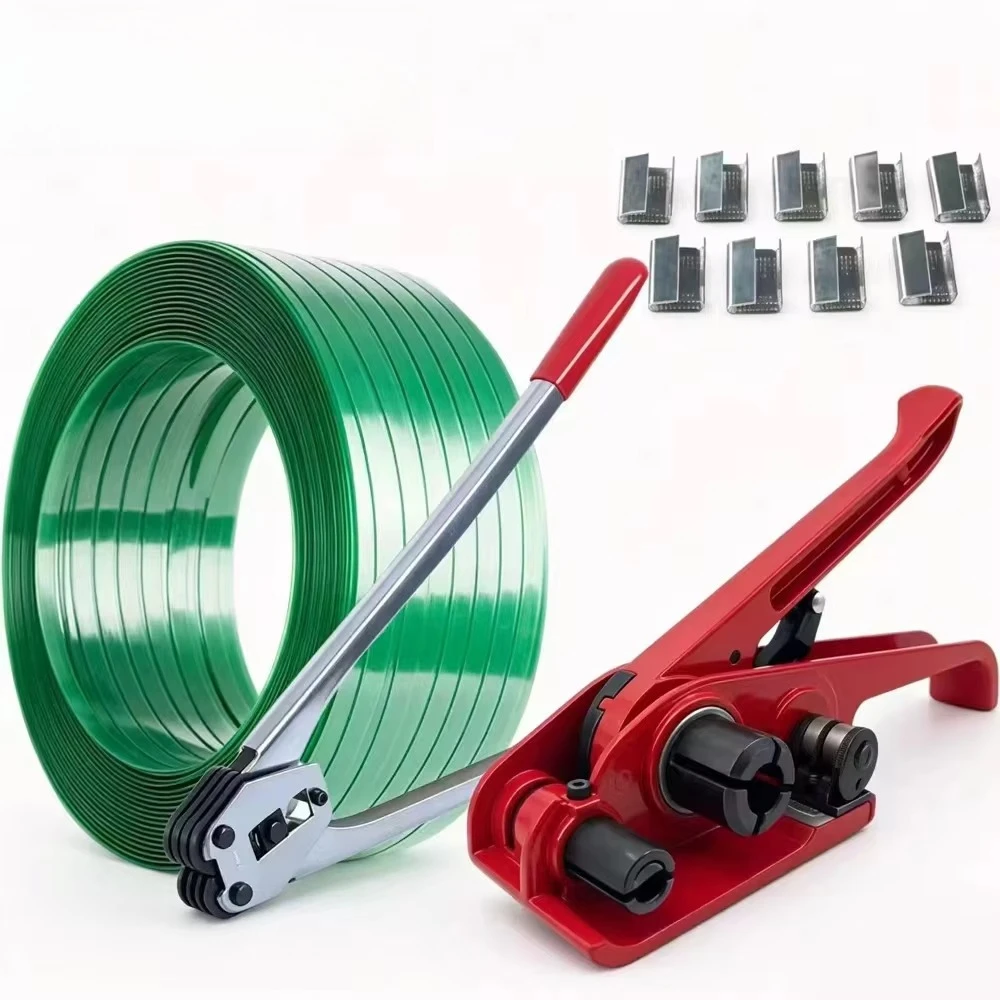 Hand Strapping Machine H19 J19 Split Hand Strapping Tool Kit for 16 19mm Plastic Steel Belt Tensioner Sealer