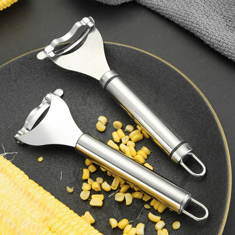 Kitchen Corn Sheller Stainless Steel Corn Planer Household Corn Sheller Manual Corn Thresher Roe Deer Scissors