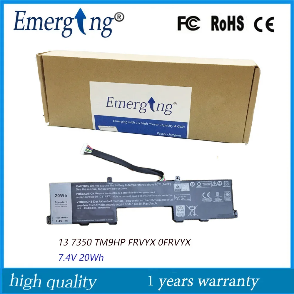 7.4V 20Wh New TM9HP Battery for Dell Latitude13 7350 J84W0 FRVYX 0FRVYX 2ICP4/55/82 0J84