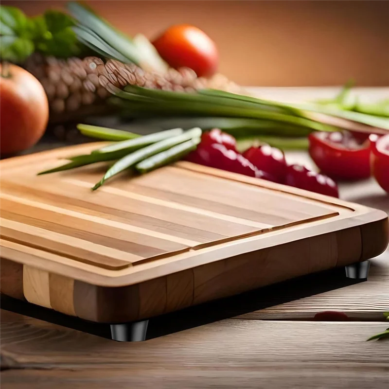 40 PCS Rubber Cutting Board Feet Set With 304 Stainless Steel Screw, 0.59 X 0.31Inch Cutting Board Feet Set Non For Furniture
