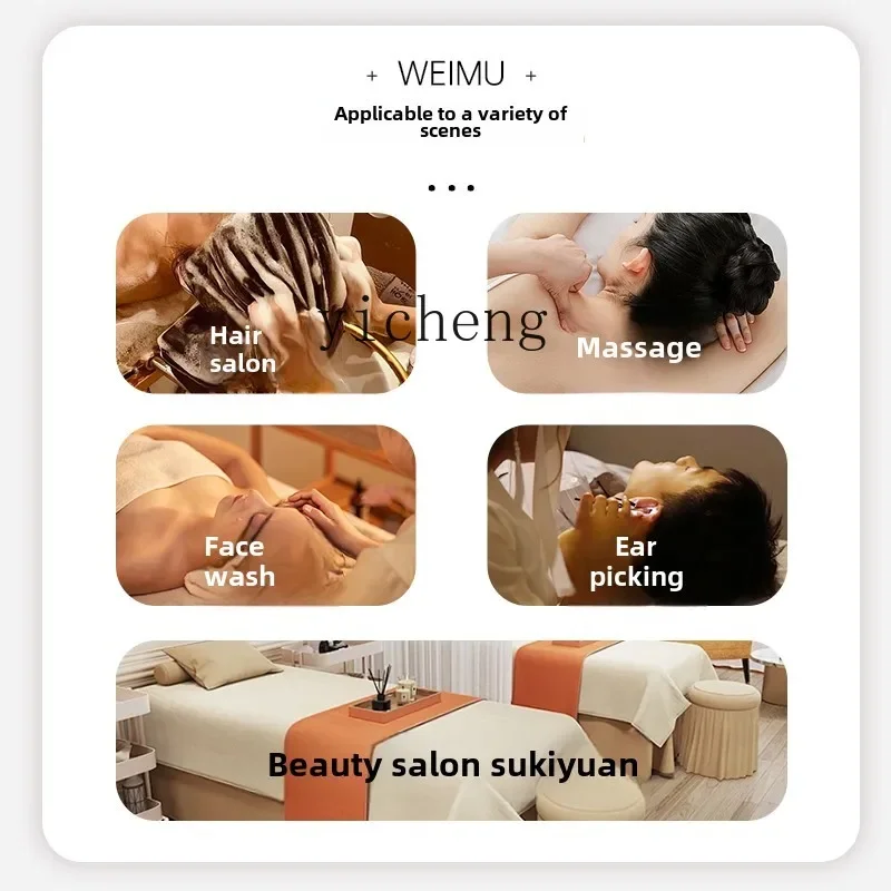 Zws. Free connection to upper and lower water storage type hair treatment shampoo bed beauty salon water circulation fumigation