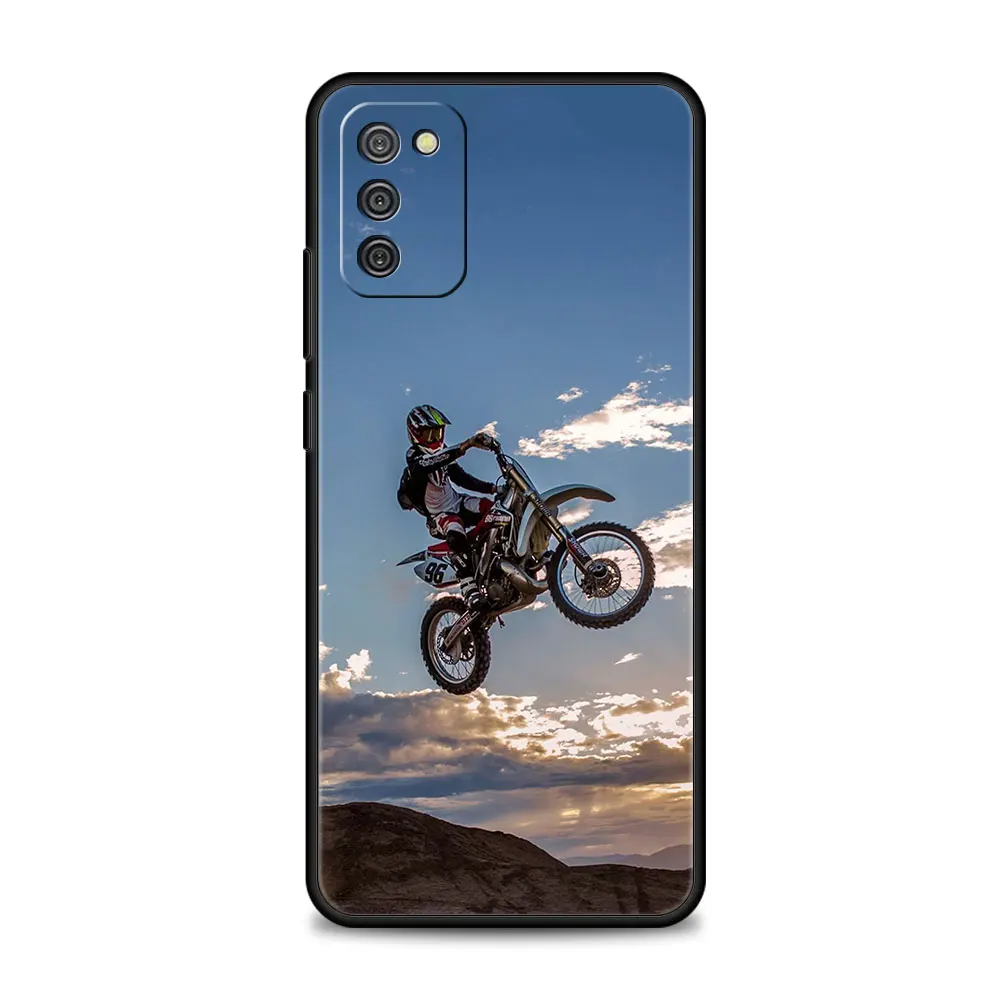 Phone Case For Samsung Galaxy A12 A52 A51 A13 A32 A21s A71 A31 A02s A30s A53 A72 A11 A73 Celular Moto Cross motorcycle sports