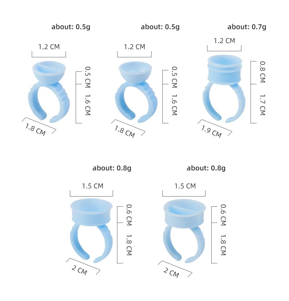 100 قطعة المتاح Microblading الوشم الحبر الدائري كأس قبعات أصباغ L M S تجميل دائم الإبر لوازم الوشم اكسسوارات #4