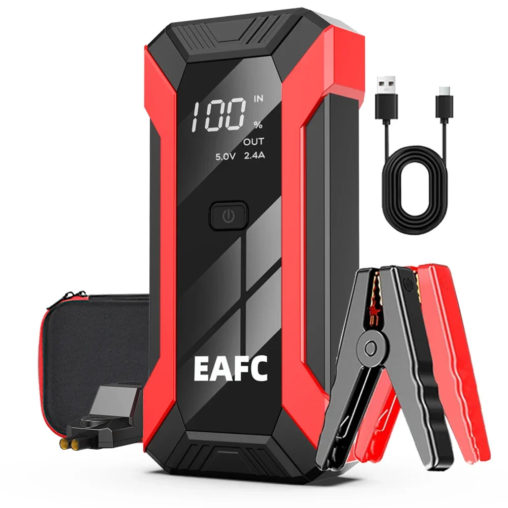 Auto Jump Starter 2000A Batterijlader Emergency Power Bank Booster voor 12V Benzine en Diesel Voertuigen Starten - afbeelding 1