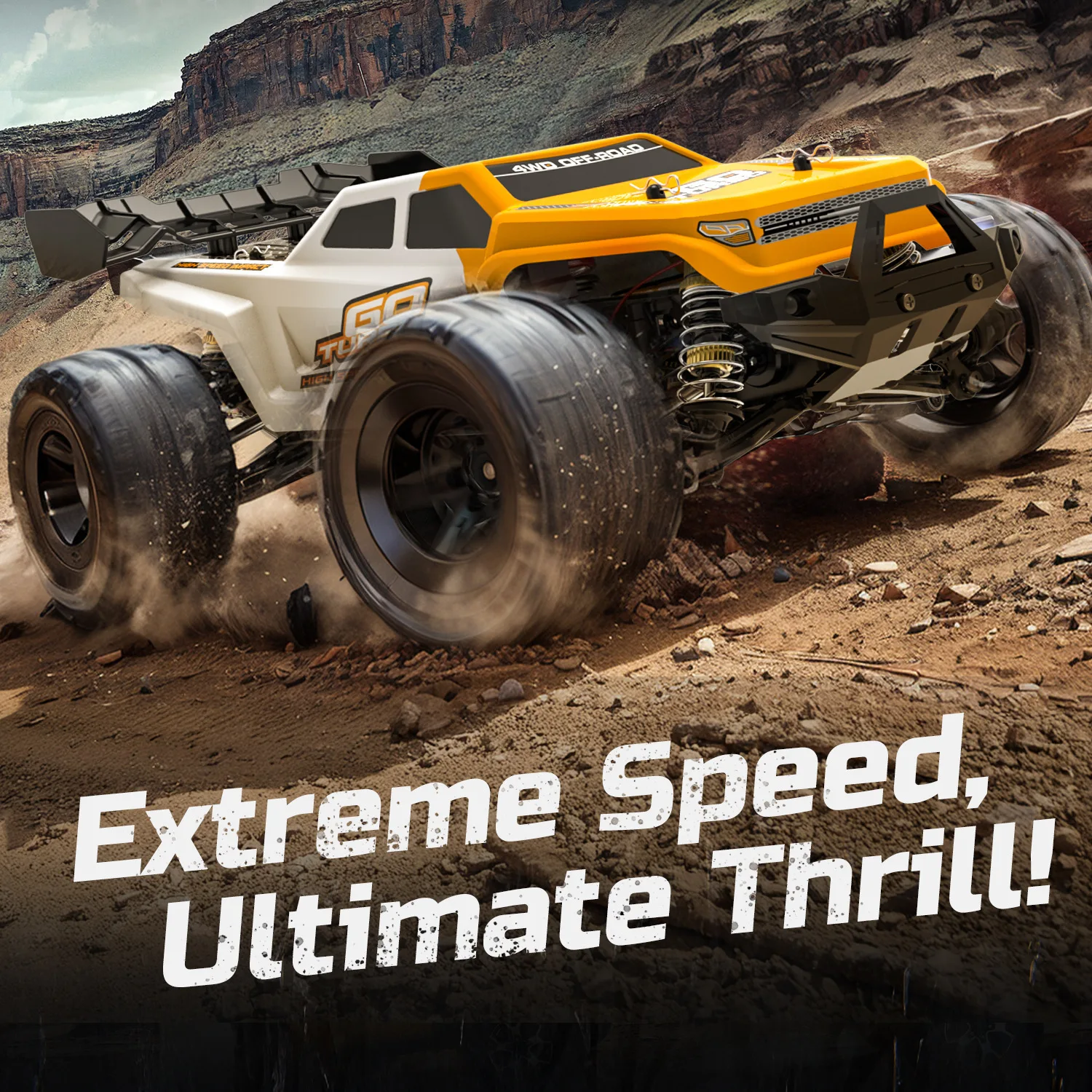 60KM/H High-Speed Drift Racing 4WD RC Car 1:14 All Terrain Off-road Climbing Remote Control Car 150M Metal Transmissio RC Truck