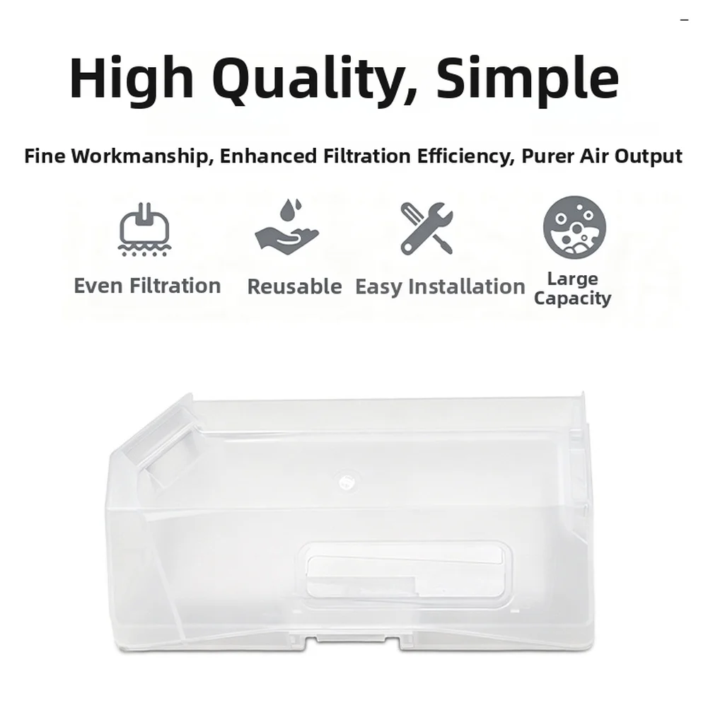Transparent Dust Box For 5C OV42CN Robot Vacuum Cleaner Plastic Trash Container With For Quick Release Easy Clean Replacement