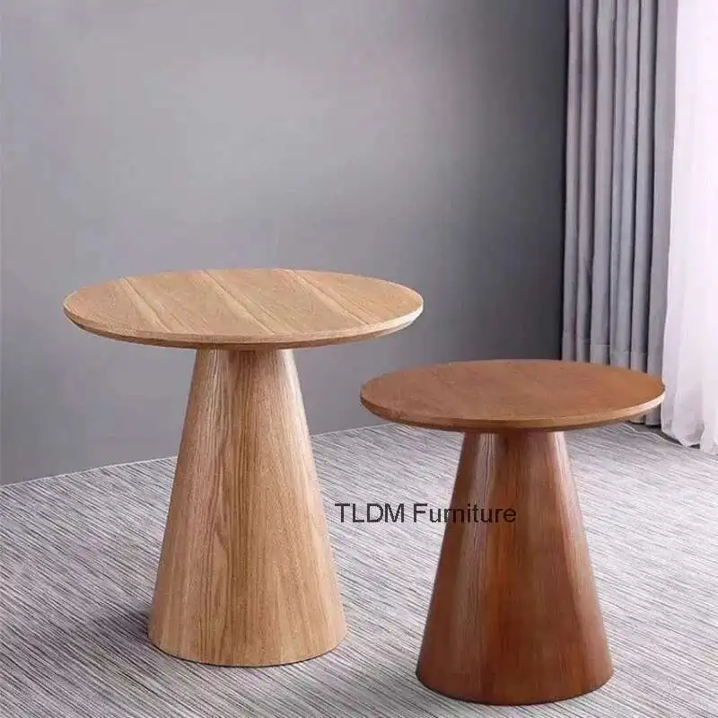 

Modern Minimalist Side Table Nordic Coffee Tables Designer Wood Living Room Furniture Luxury Design Removable Tables