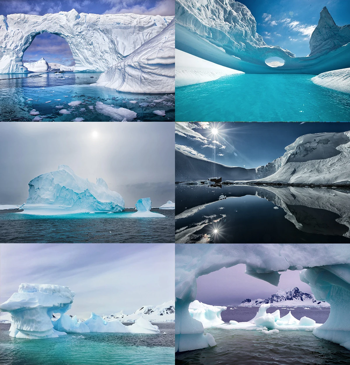 Telón de fondo de invierno antártico, tema de naturaleza, mar, Iceberg, Fondo de fotografía, decoración de pared de fiesta, cartel, accesorios de estudio fotográfico