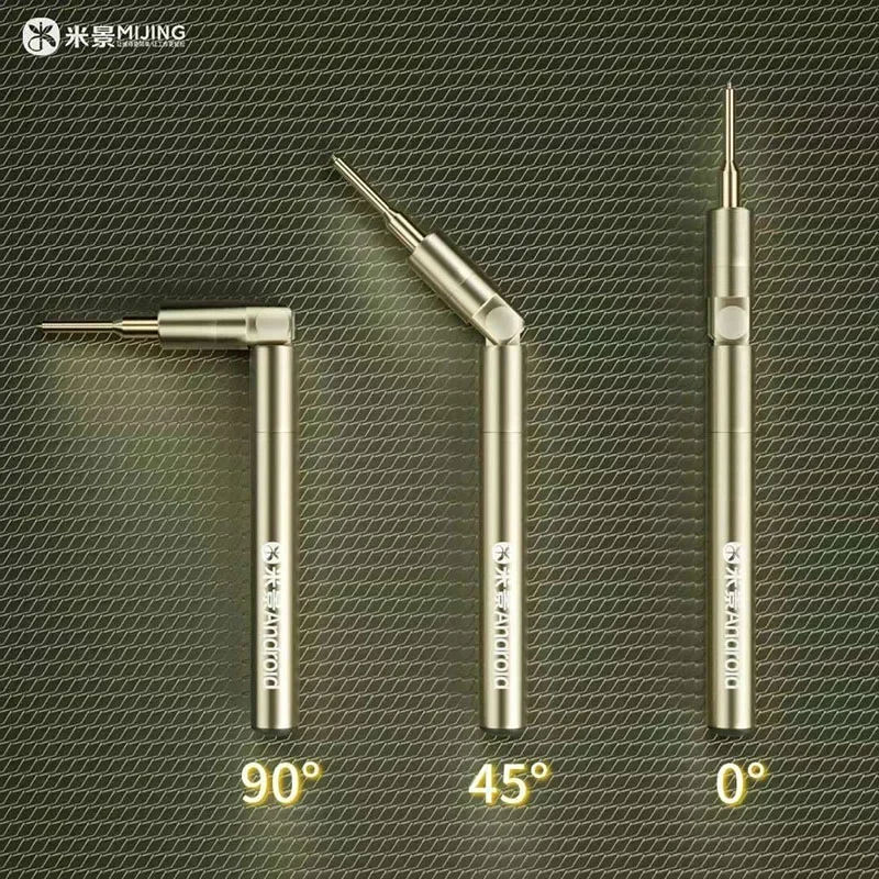 Imagem -02 - Mijing-magnetic Screw Pen para o Telefone Móvel Rotação de 360 ° Dobrável Ângulo Ajustável Motherboard Layered Repair Screwdriver Kit