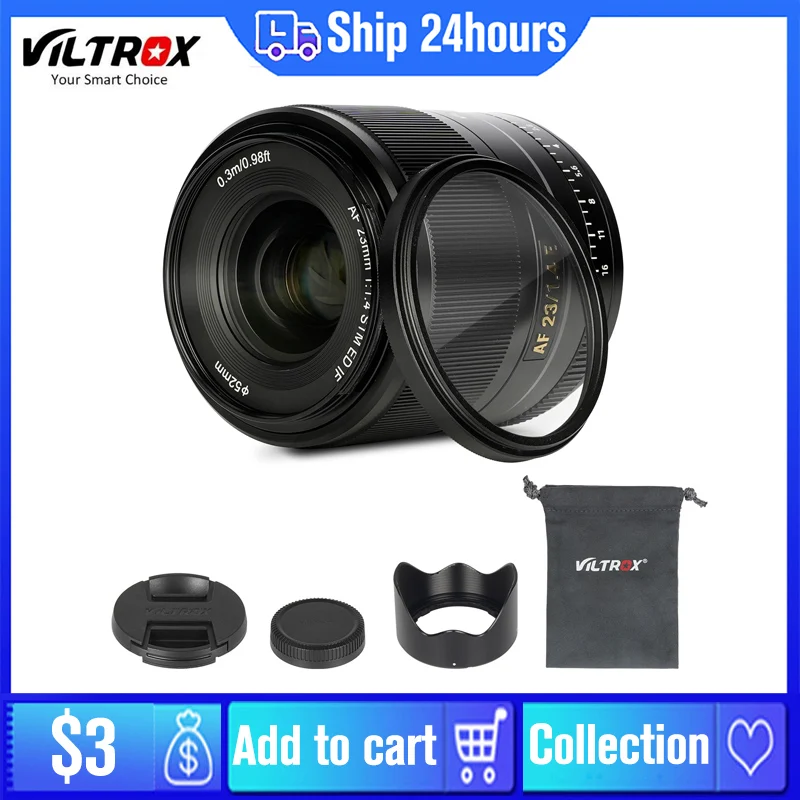 

Viltrox 13mm 23mm 33mm 56mm F1.4 APS-C Lens Ultra Wide Angle Auto Focus Lens for Sony E mount Nikon Z mount Fuji XF mount Camera