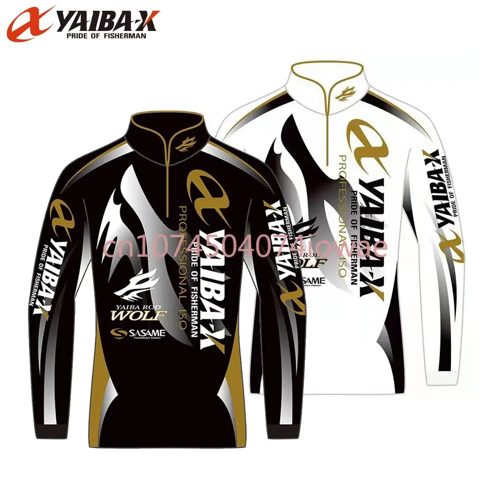 YAIBAX fishing clothes Anti-UV outdoor quick drying ventilation sunscreen long-sleeved fishing suits Cycling pesca