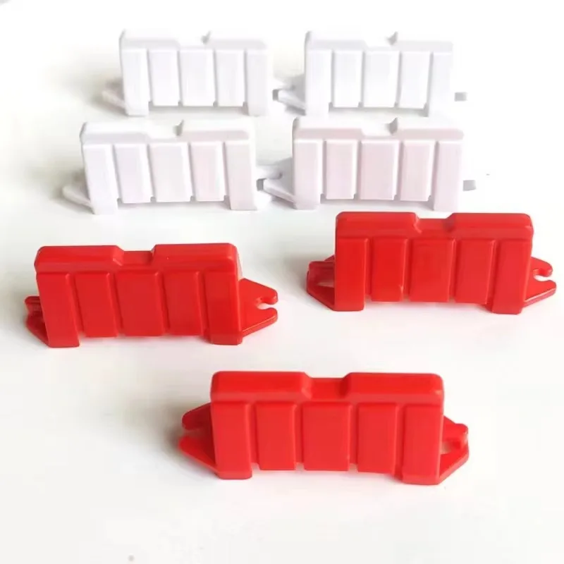 Mini Model Scene Building Parts, Traffic Indicator Sign & Barrier Kit, DIY Parking Diorama Decor for Hobby Scene Making