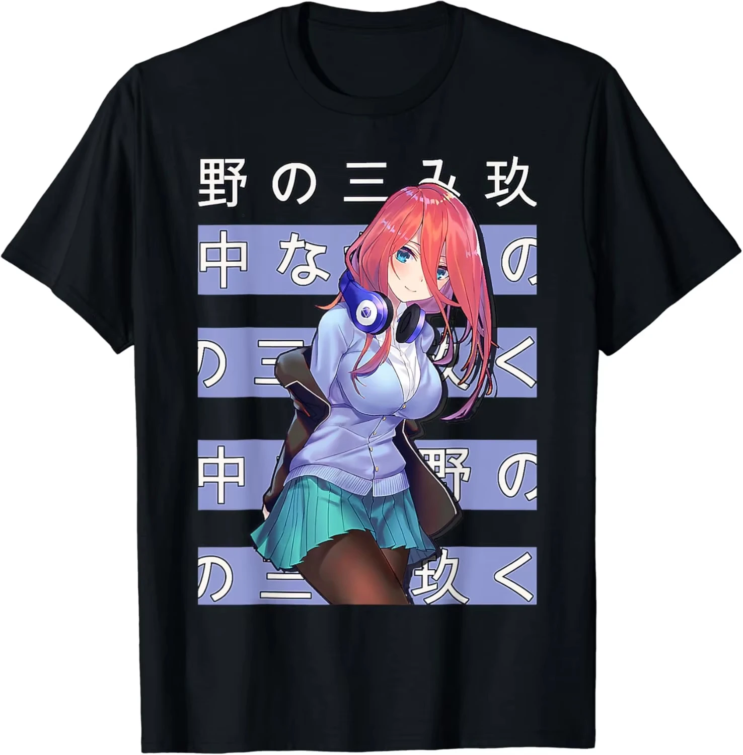 Unisex The Quintessential Quintuplets Campus Anime Otaku Streetwear Süßes Manga-Geschenk Bequemes T-Shirt für Damen und Herren – Detail 5